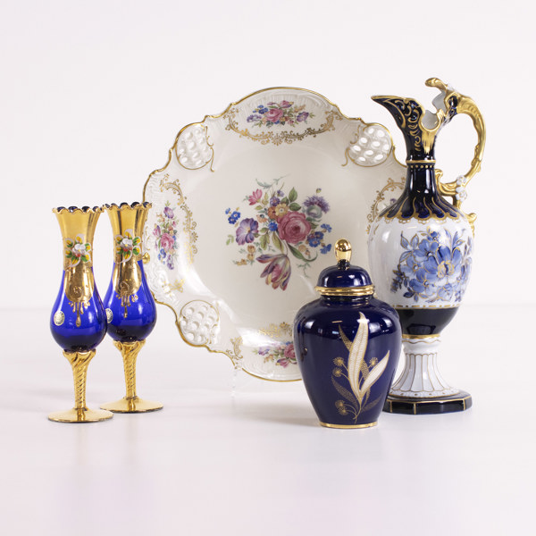 Keramik/glas, 5 delar, bl a Rosenthal, Murano, m.m._24595a_8db522c6d700da4_lg.jpeg